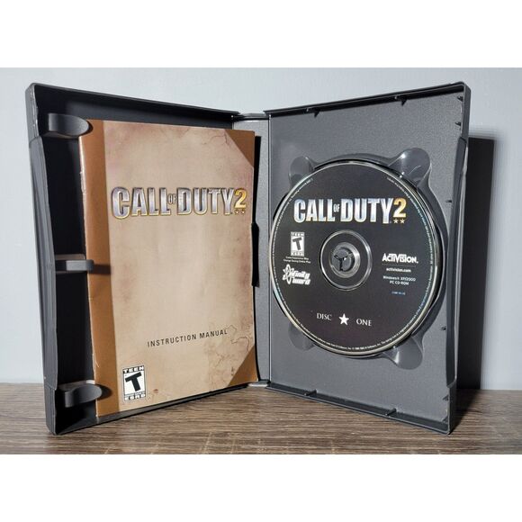 2005 Activision Call of Duty 2 PC CD-ROM 6 Disc Set Complete Untested Pre-Owned - Picture 8 of 10